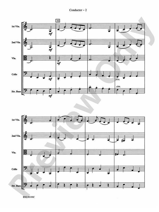 Knightsbridge Suite – String Orchestra Conductor Score & Parts (Digital Download)