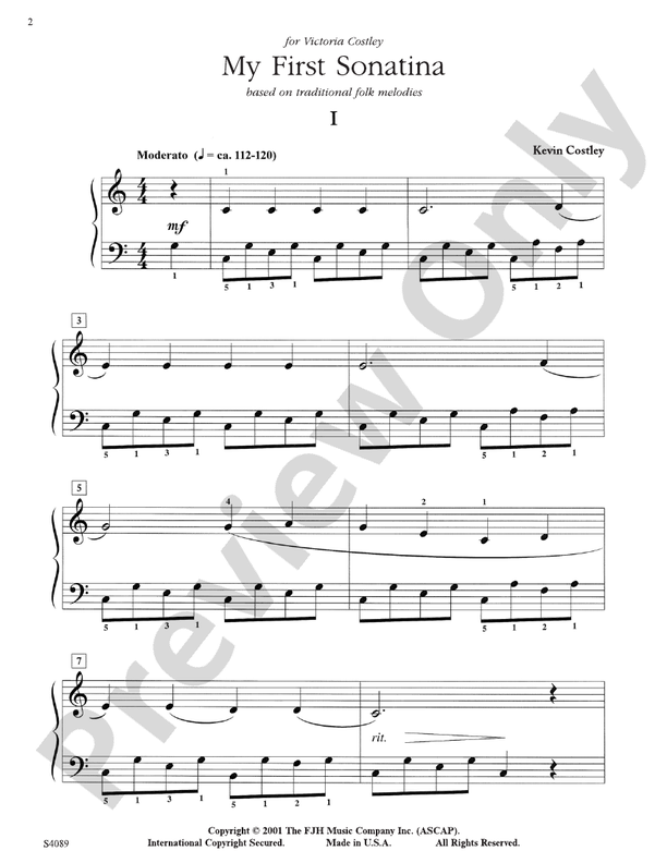 My First Sonatina - Piano (Digital Download)