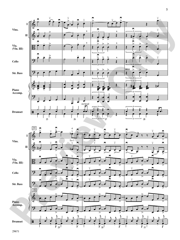 Moondance - String Orchestra Conductor Score & Parts (Digital Download)