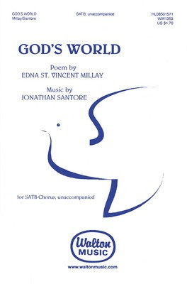 God's World - Jonathan Santore - SATB Walton Music Choral Score Octavo