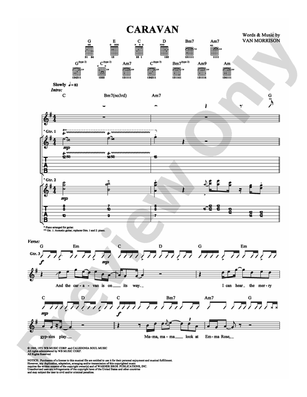 Caravan - Guitar TAB (Digital Download)