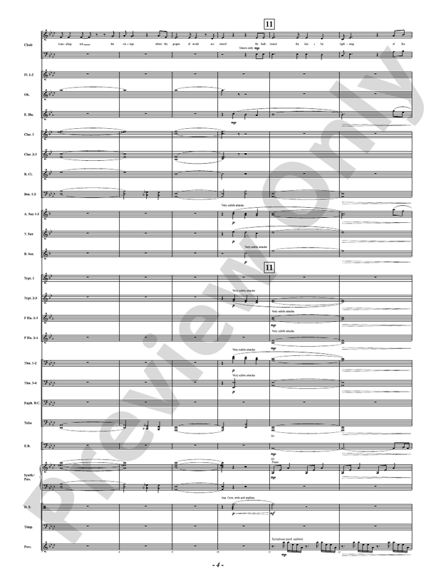 Battle Hymn of the Republic - Concert Band Conductor Score & Parts (Digital Download)