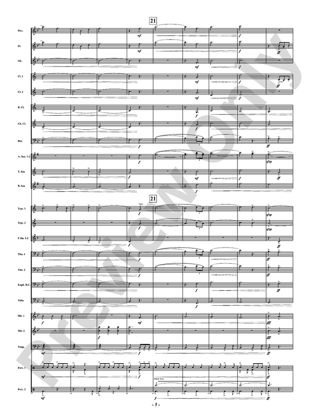 When Grace Shines Brightly - ("Amazing Grace") - Concert Band Conductor Score & Parts (Digital Download)