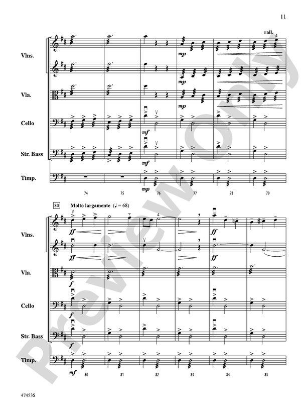 Symphony No. 2, Finale - String Orchestra Conductor Score & Parts (Digital Download)