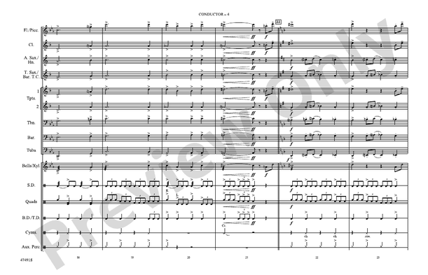 Get Smart Theme – Marching Band Conductor Score & Parts (Digital Download)