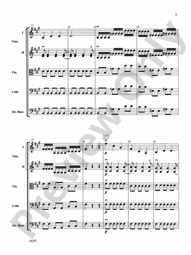Farewell Symphony, 1st Movement – String Orchestra Conductor Score & Parts (Digital Download)