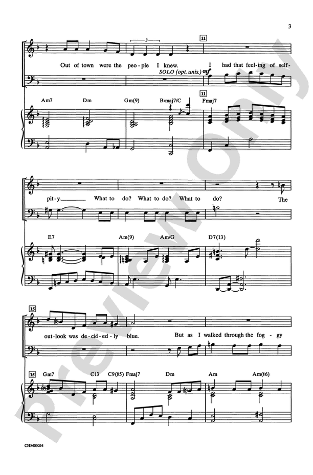 A Foggy Day - SATB Choral Octavo (Digital Download)