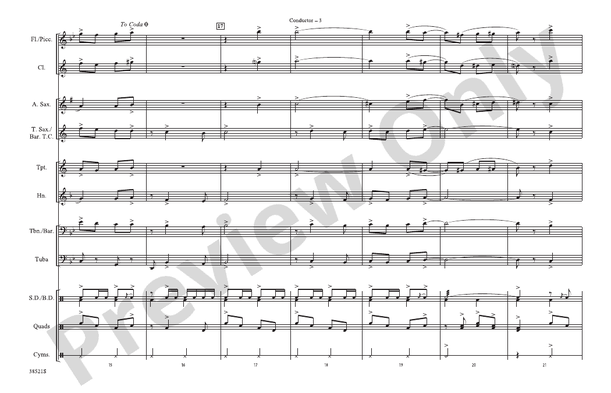 That's Entertainment – Marching Band Conductor Score & Parts (Digital Download)
