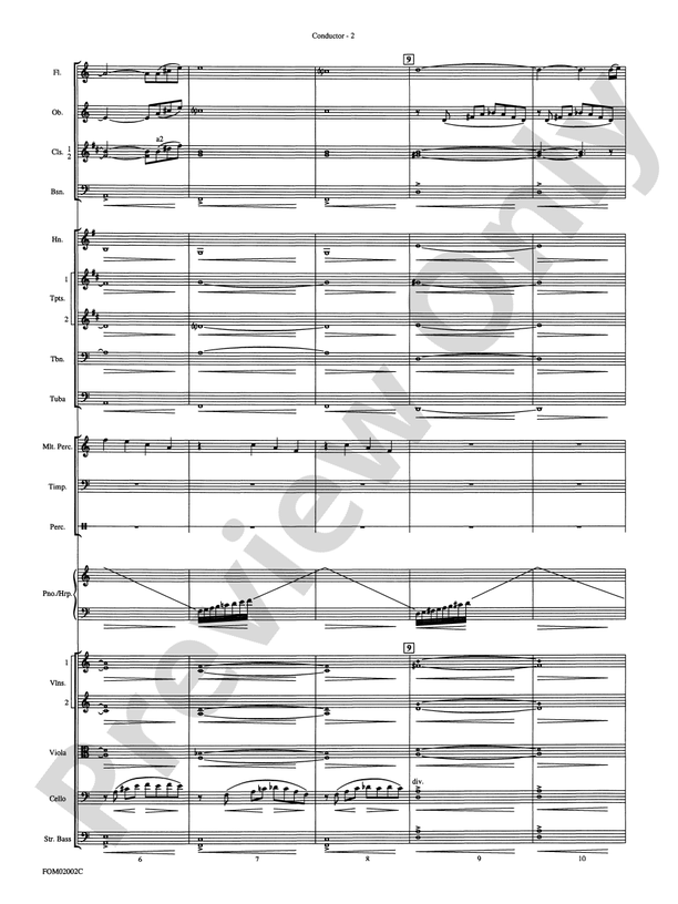 The Lord of the Rings: The Fellowship of the Ring – Full Orchestra Conductor Score & Parts (Digital Download)