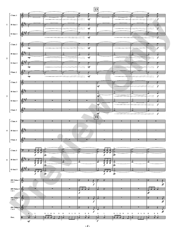 When Boombuckets Come Marching Home - Concert Band Conductor Score & Parts(Digital Download)