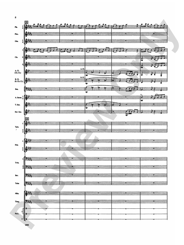 Spoon River Variations - Concert Band Conductor Score & Parts (Digital Download)