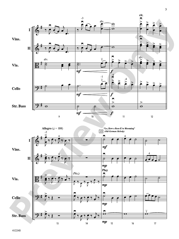 Winterfest – String Orchestra Conductor Score & Parts (Digital Download)