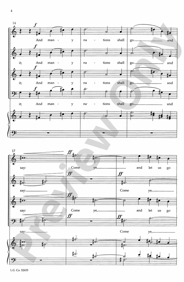 A Prophecy of Peace - SATB Choral Octavo (Digital Download)
