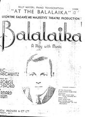 At The Balalaika - Piano Solo (Digital Download)