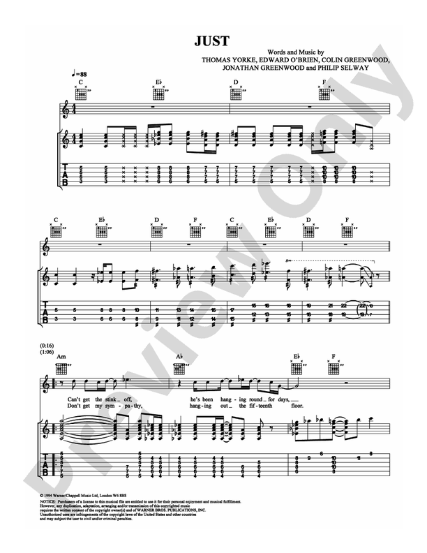 Just - Guitar TAB (Digital Download)
