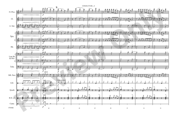 That's What I Like – Marching Band Conductor Score & Parts (Digital Download)
