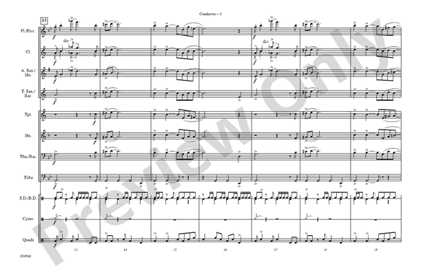 James Bond Theme (Arr. Jerry Burns) – Marching Band Conductor Score & Parts (Digital Download)