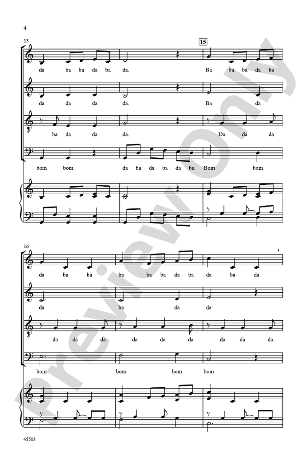 Minuet – SATB, Opt. a cappella Choral Octavo (Digital Download)