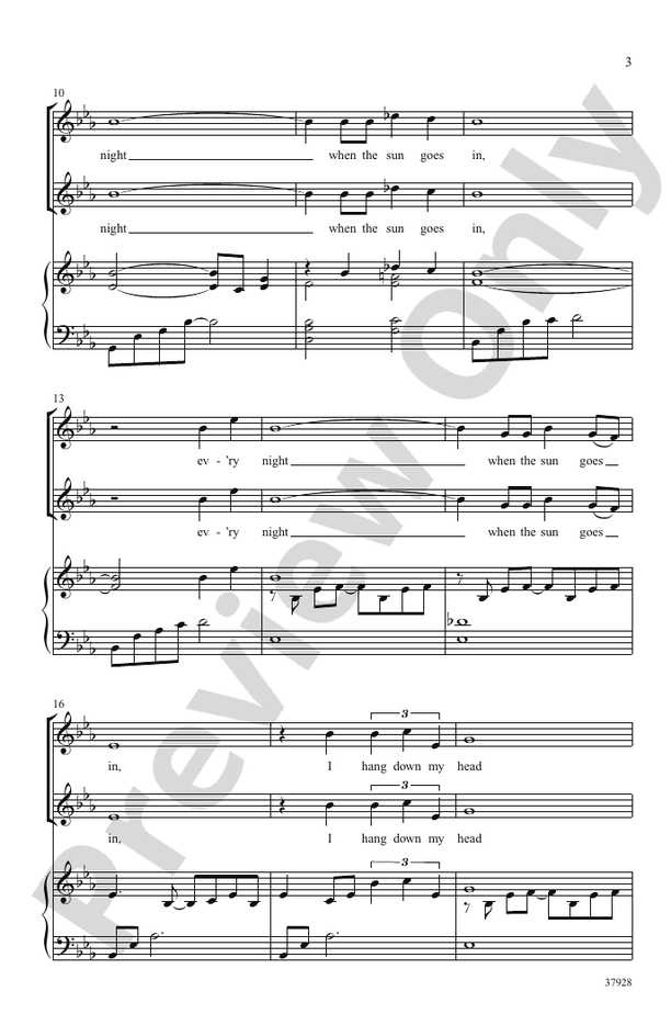 Every Night When the Sun Goes In – 2-Part Choral Octavo (Digital Download)