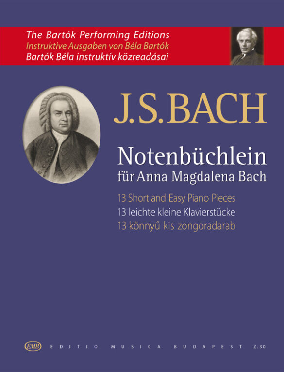 Bach - 13 Short & Easy Pieces - Piano edited by Bartok EMB Z30
