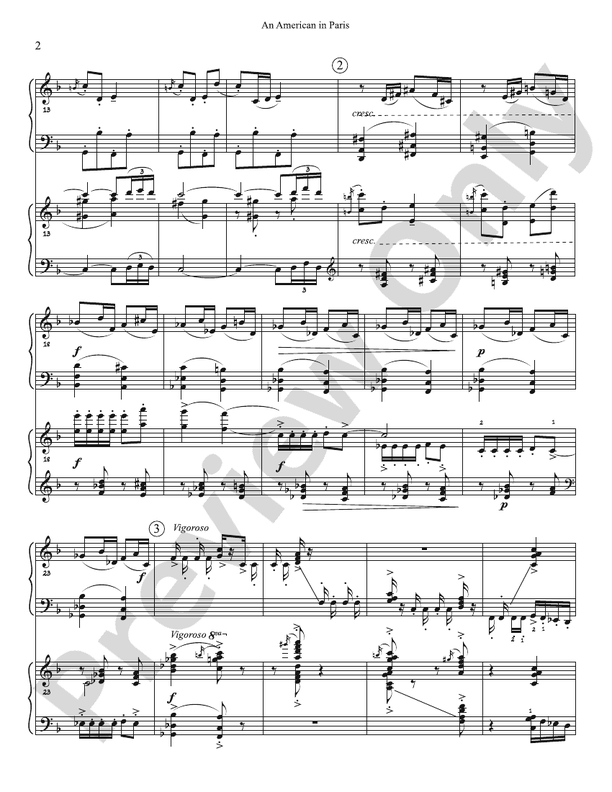 An American In Paris - 2 Pianos (Digital Download)