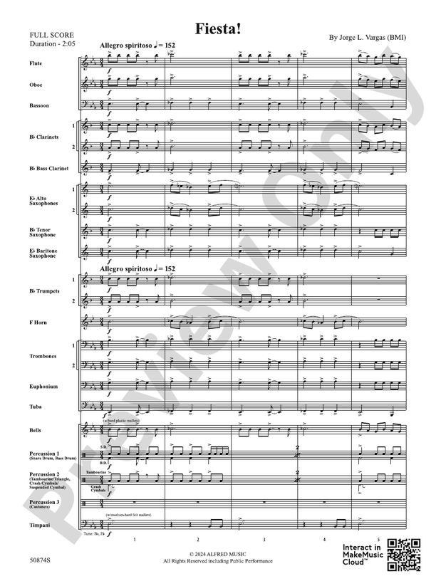 Fiesta! - Concert Band Conductor Score & Parts (Digital Download)