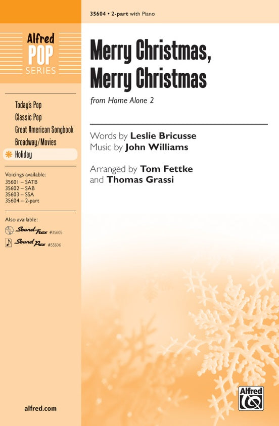 Merry Christmas, Merry Christmas (from Home Alone 2) – 2-Part Choral Octavo (Digital Download)