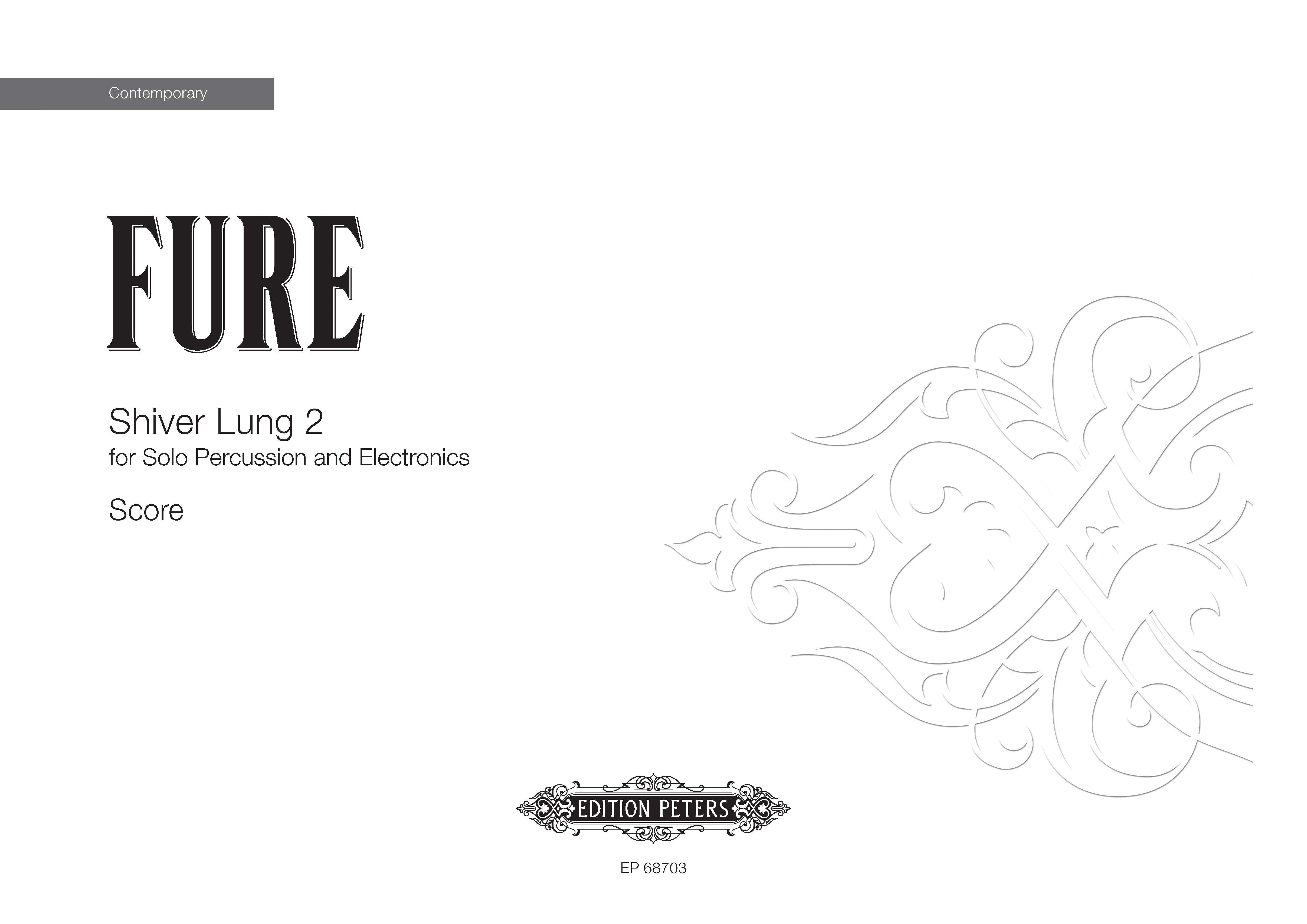 Shiver Lung 2 (EP68703) - Percussion/Electronics Full Score (Digital Download)