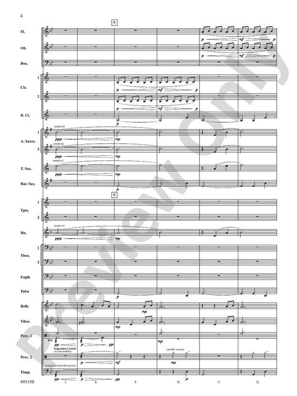 Twilight Waltz - Concert Band Conductor Score & Parts (Digital Download)