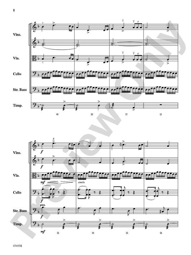 Symphony No. 2, Finale - String Orchestra Conductor Score & Parts (Digital Download)