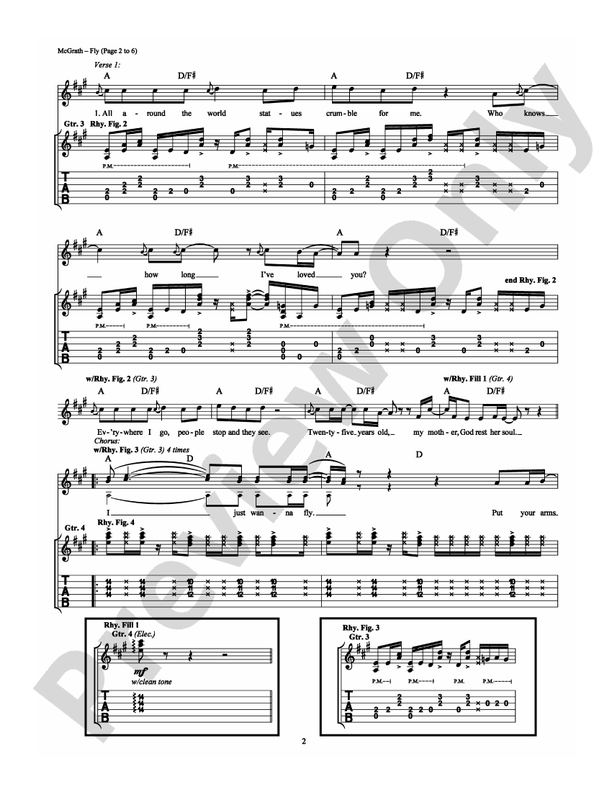 Fly - Guitar TAB (Digital Download)
