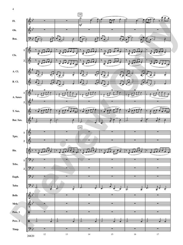 Reflection and Celebration - Concert Band Conductor Score & Parts (Digital Download)