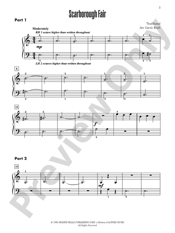 Contest Winners for Three, Book 1: 6 Piano Trios from the Alfred, Belwin, and Myklas Libraries  (Digital Download)