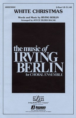 White Christmas - Irving Berlin - 3-Part Mixed Joyce Eilers Hal Leonard Choral Score Octavo