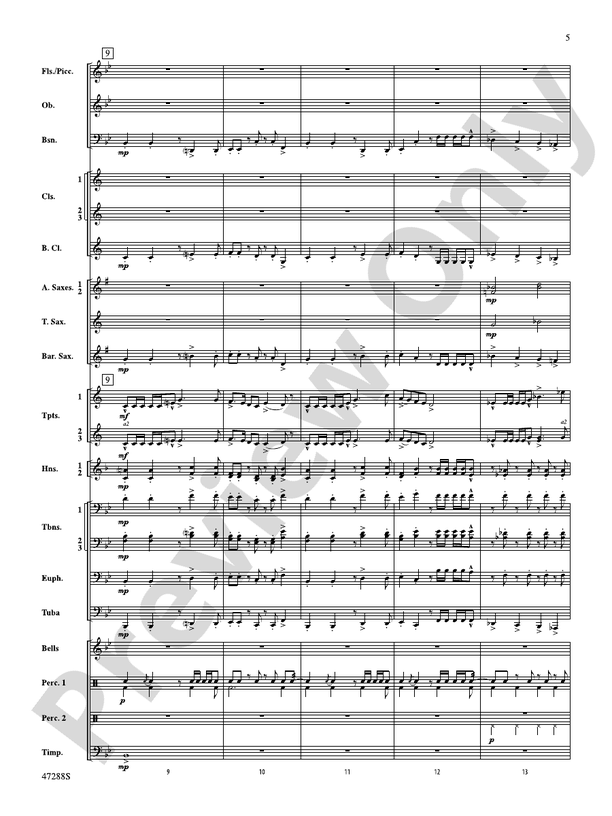 Riverside Overture - Concert Band Conductor Score & Parts (Digital Download)