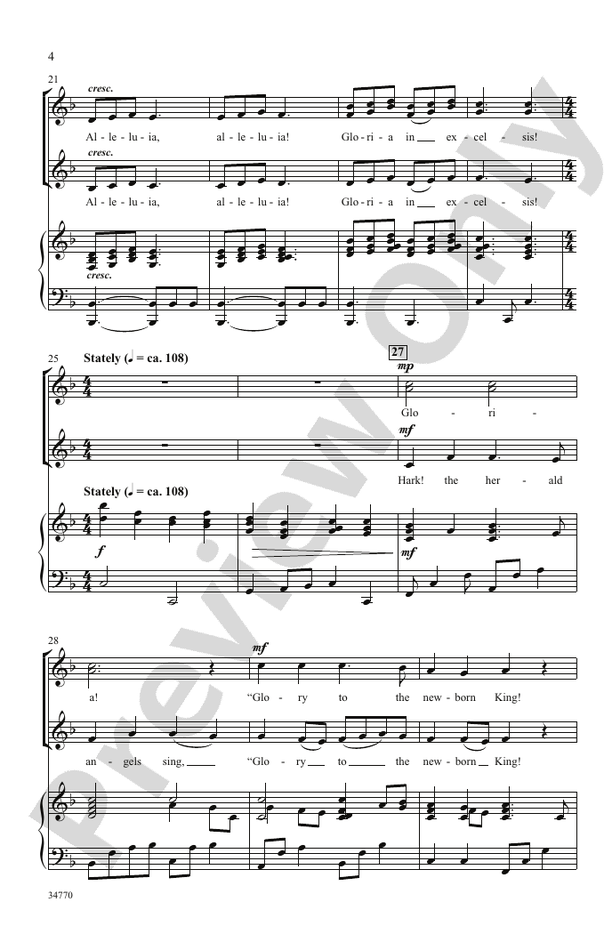 Angels' Gloria – SSA Choral Octavo (Digital Download)