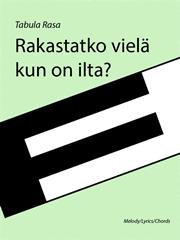 Rakastatko vielä kun on ilta? - Melody/Lyrics/Chords (Digital Download)