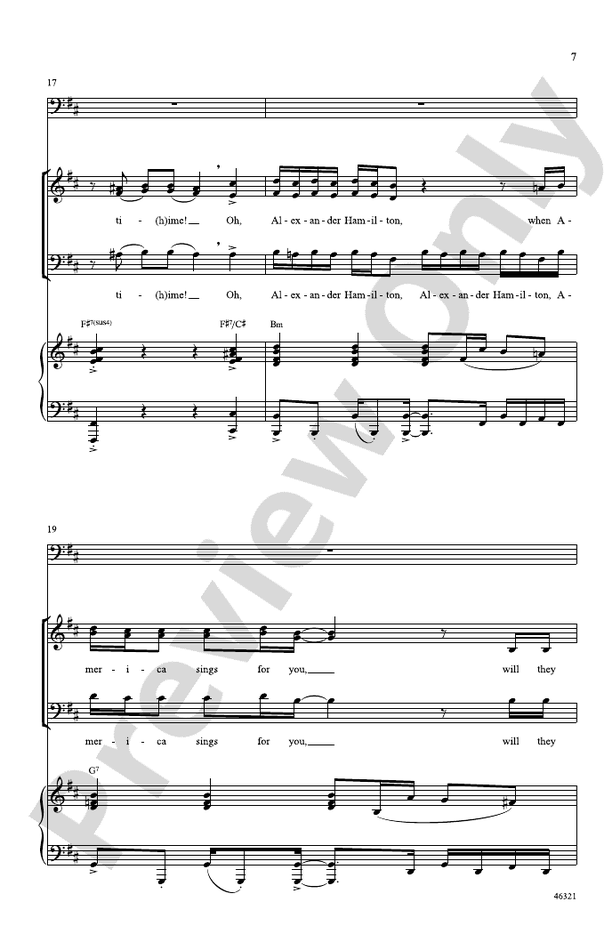 Hamilton – SAB Choral Octavo (Digital Download)
