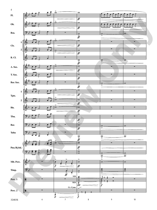 Angels from the Realms of Glory - Concert Band Conductor Score & Parts (Digital Download)
