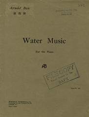 Bax - Water Music - Piano Solo (Digital Download)