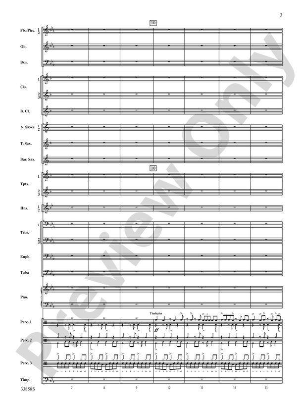 Danzas Cubanas - Concert Band Conductor Score & Parts (Digital Download)