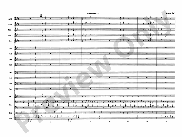 Mambo Hot - Jazz Ensemble Conductor Score & Parts (Digital Download)