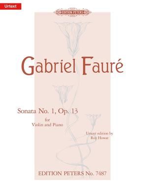 Faure - Sonata No. 1 Op13 in A - Violin/Piano Accompaniment - Peters EP7487