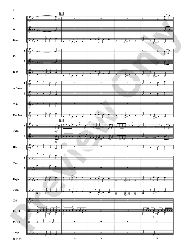 Flamingo Road - Concert Band Conductor Score & Parts (Digital Download)