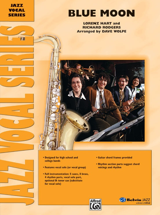 Blue Moon (Grade 3) - Jazz Ensemble Conductor Score & Parts(Digital Download)