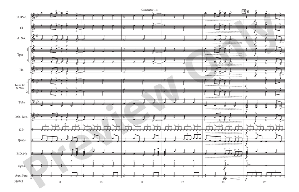 I Kissed a Girl – Marching Band Conductor Score & Parts (Digital Download)