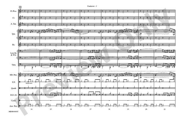 The Pink Panther – Marching Band Conductor Score & Parts (Digital Download)