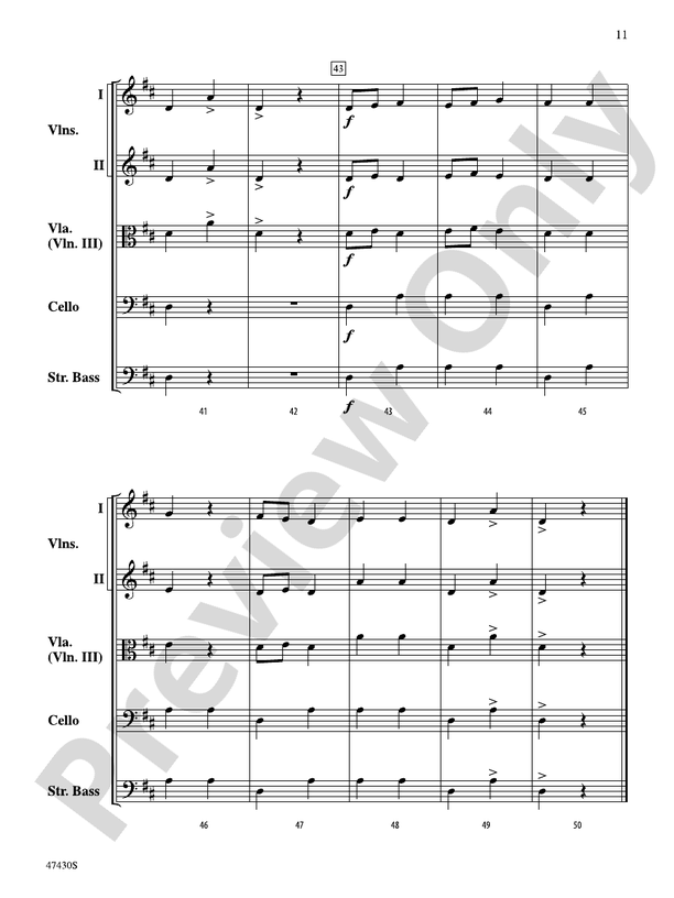 Sky Suite - String Orchestra Conductor Score & Parts (Digital Download)