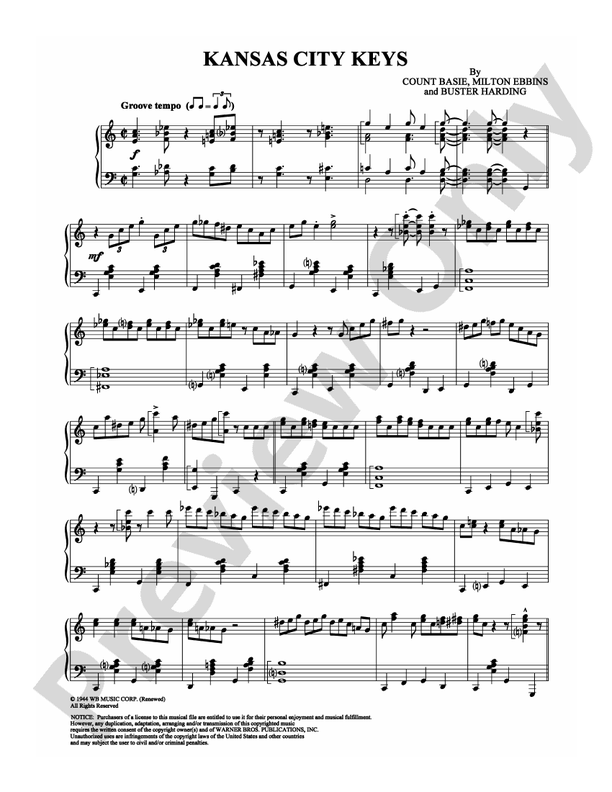 Kansas City Keys - Piano (Digital Download)