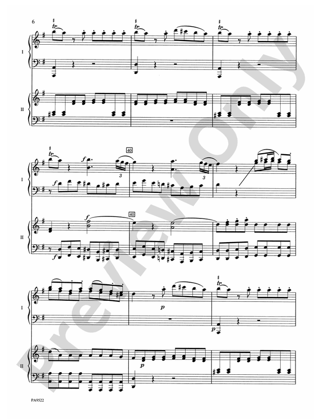 Eine Kleine Nachtmusik - 2 Pianos, 4 Hands (Digital Download)